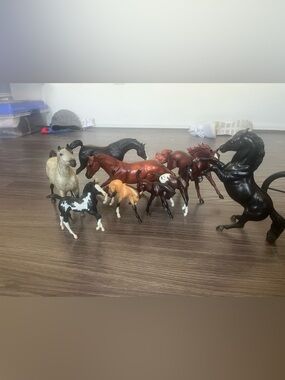 Assorted Kids Toy Horses - Brown, Black, Tan, White, Chestnut